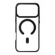 For iPhone 17 Pro Max Clear Phone Case Compatible with MagSafe TPU+Acrylic Back Cover - Black Apple Cases Mobile