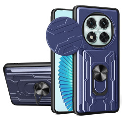 For Xiaomi Redmi Note 14 Pro 5G / Poco X7 5G Case PC+TPU Kickstand Phone Back Cover with Camera Slider - Sapphire For Xiaomi Redmi Note 14 Pro 5G / Poco X7 5G Case PC+TPU Kickstand Phone Back Cover with Camera Slider - Sapphire