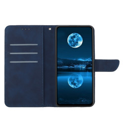 For Xiaomi Redmi 15 4G (EU) (171mm) Case Skin Touch Lines Imprinted PU Leather Flip Phone Cover - Blue For Xiaomi Redmi 15 4G (EU) (171mm) Case Skin Touch Lines Imprinted PU Leather Flip Phone Cover - Blue