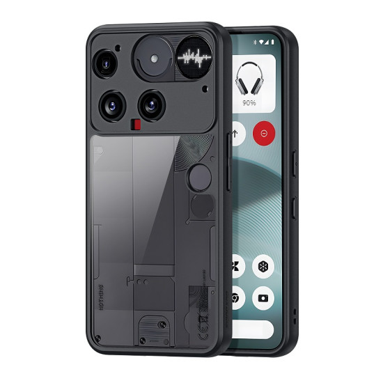 For Nothing Phone (3) 5G Case DUX DUCIS Aimo Series TPU+PC Matte Drop-proof Phone Cover (REACH Certification) - Black Nothing Cases Mobile