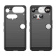 For Nothing Phone (3) 5G Case Protective Phone Cover Carbon Fiber Texture Brushed - Black Nothing Cases Mobile