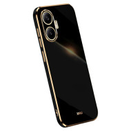XINLI Θήκη Σιλικόνης TPU Electroplated Frame για Xiaomi Poco F7 5G / Redmi Turbo 4 Pro 5G - Μαύρο