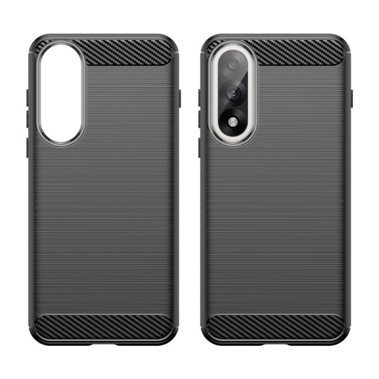 For OnePlus Ace 5 Ultra 5G / Nord 5 5G Case Protective Phone Cover Carbon Fiber Texture Brushed - Black OnePlus Mobile Cases