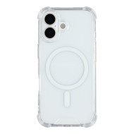Θήκη Σιλικόνης TPU με Διάφανη Σκληρή Πλάτη με MagSafe για iPhone 17 - Διάφανο 