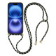 For iPhone 17 Case Biodegradable Wheat Straw + TPU Eco-Friendly Phone Cover with Lanyard - Army Green Apple Cases Mobile