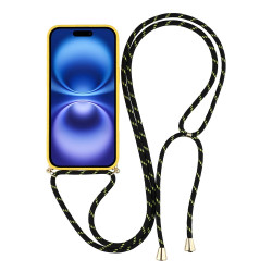 Θήκη Σιλικόνης TPU με Κορδόνι Λαιμού για iPhone 17 - Κίτρινο Θήκη Σιλικόνης TPU με Κορδόνι Λαιμού για iPhone 17 - Κίτρινο