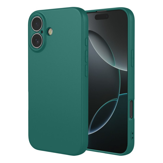 For iPhone 17 Case Soft TPU Shockproof Protective Phone Cover - Blackish Green Apple Cases Mobile