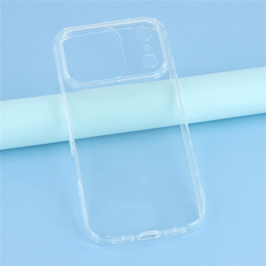 For iPhone 17 Pro Case Transparent TPU Phone Back Cover Airbag Protection Apple Cases Mobile