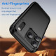 For iPhone 17 Pro Case Protective Phone Cover Carbon Fiber Texture Brushed - Black Apple Cases Mobile