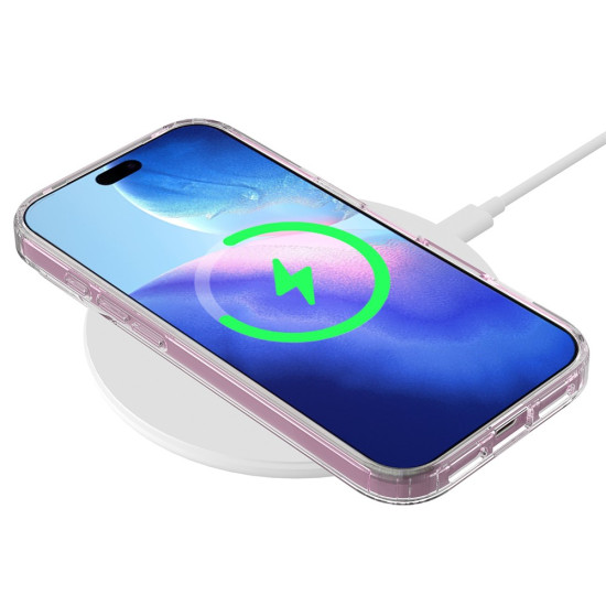 For iPhone 17 Pro Max Clear Phone Case Compatible with MagSafe TPU+Acrylic Back Cover - Clear Apple Cases Mobile