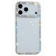 For iPhone 17 Pro Max Case Rhinestone Edge Glitter Back TPU + PC IMD Phone Cover - Glitter Transparent Apple Cases Mobile