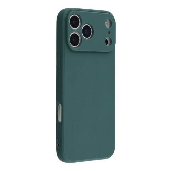 For iPhone 17 Pro Max Case Precise Cutouts Straight Edge TPU Shockproof Phone Cover - Army Green Apple Cases Mobile