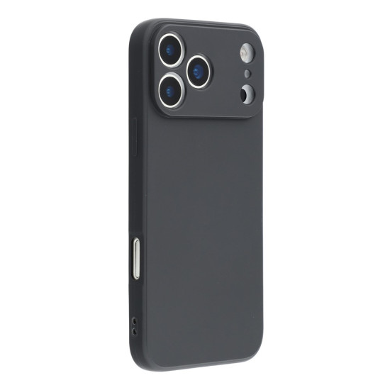 For iPhone 17 Pro Max Case Precise Cutouts Straight Edge TPU Shockproof Phone Cover - Black Apple Cases Mobile
