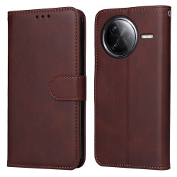For Xiaomi Poco F7 Ultra 5G / Redmi K80 Pro 5G Case Wallet PU Leather Folio Flip Phone Cover - Brown For Xiaomi Poco F7 Ultra 5G / Redmi K80 Pro 5G Case Wallet PU Leather Folio Flip Phone Cover - Brown