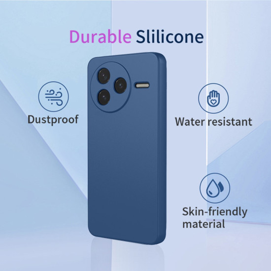 For Xiaomi Redmi K80 5G  /  Poco F7 Pro 5G Case Soft TPU Shockproof Protective Phone Cover - Blue XIAOMI Cases Mobile