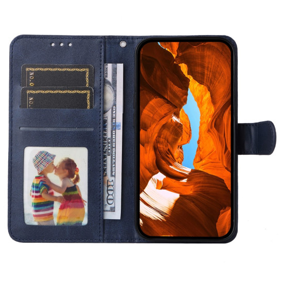 For Xiaomi Poco F7 Pro 5G / Redmi K80 5G Case Wallet PU Leather Folio Flip Phone Cover - Blue XIAOMI Cases Mobile