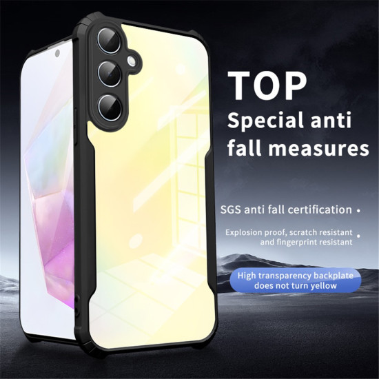 For Samsung Galaxy A36 5G Case Reinforced Corners TPU + Acrylic Clear Phone Cover Samsung Cases Mobile