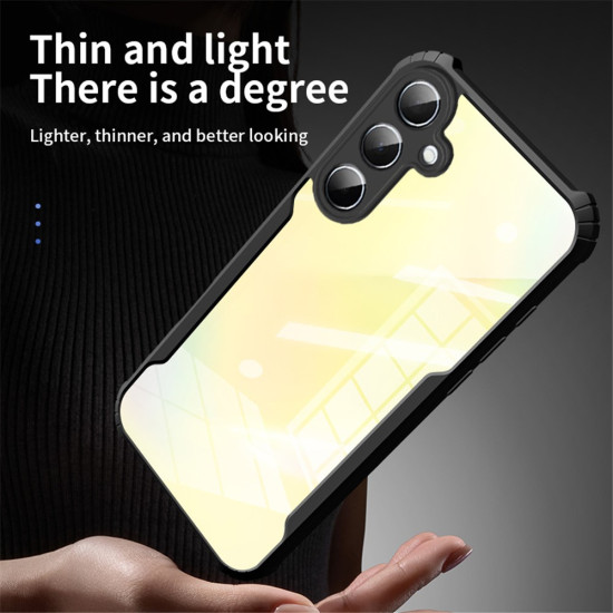 For Samsung Galaxy A36 5G Case Reinforced Corners TPU + Acrylic Clear Phone Cover Samsung Cases Mobile