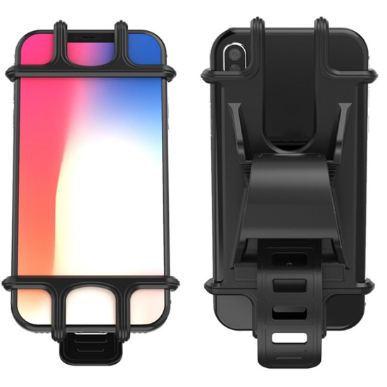 Silicone Bike Phone Mount Strap-On Universal Bicycle Phone Holder for Outdoor Cycling 20.5 x 7.5 cm Holders & Docks