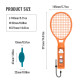 JYS-NS2266 For Nintendo Switch 2 Left and Right Joy-Con Handle Holder Tennis Racket with Lanyard - Blue+Red Gaming