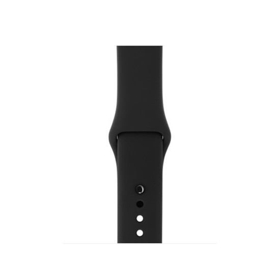 Soft Silicone Smart Watch Band Strap for Apple Watch Series 10 46mm / Ultra 2 Ultra 49mm / 9 8 7 45mm / SE (2023) SE (2022) SE 6 5 4 44mm / 3 2 1 42mm, Size: S / M - Black Gadgets - Toys - Hobby