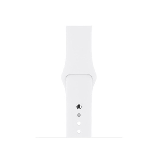 Soft Silicone Smart Watch Band Strap for Apple Watch Series 10 46mm / Ultra 2 Ultra 49mm / 9 8 7 45mm / SE (2023) SE (2022) SE 6 5 4 44mm / 3 2 1 42mm, Size: S / M - White Gadgets - Toys - Hobby