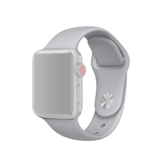 Soft Silicone Smart Watch Band Strap for Apple Watch Series 10 46mm / Ultra 2 Ultra 49mm / 9 8 7 45mm / SE (2023) SE (2022) SE 6 5 4 44mm / 3 2 1 42mm, Size: S / M - Light Grey Gadgets - Toys - Hobby