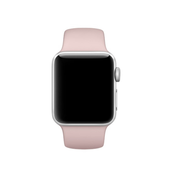 Soft Silicone Smart Watch Band Strap for Apple Watch Series 10 46mm / Ultra 2 Ultra 49mm / 9 8 7 45mm / SE (2023) SE (2022) SE 6 5 4 44mm / 3 2 1 42mm, Size: S / M - Light Pink Gadgets - Toys - Hobby