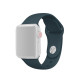 Soft Silicone Smart Watch Band Strap for Apple Watch Series 10 46mm / Ultra 2 Ultra 49mm / 9 8 7 45mm / SE (2023) SE (2022) SE 6 5 4 44mm / 3 2 1 42mm, Size: S / M - Dark Green Gadgets - Toys - Hobby