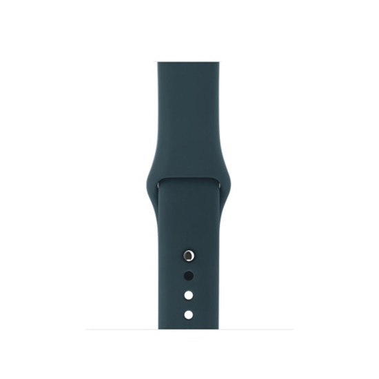 Soft Silicone Smart Watch Band Strap for Apple Watch Series 10 46mm / Ultra 2 Ultra 49mm / 9 8 7 45mm / SE (2023) SE (2022) SE 6 5 4 44mm / 3 2 1 42mm, Size: S / M - Dark Green Gadgets - Toys - Hobby