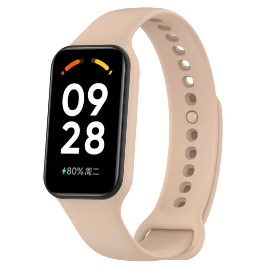 For Xiaomi Smart Band 8 Active / Redmi Band 2 Silicone Watch Band Replacement Wrist Strap with Watch Case - Pink Gadgets - Toys - Hobby