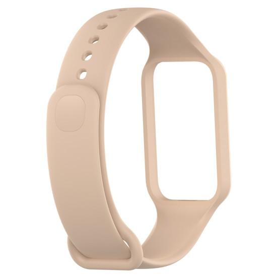 For Xiaomi Smart Band 8 Active / Redmi Band 2 Silicone Watch Band Replacement Wrist Strap with Watch Case - Pink Gadgets - Toys - Hobby