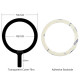 Metal Ring Sticker Magnetic Wireless Charging Ring Compatible with MagSafe - Black Holders & Docks