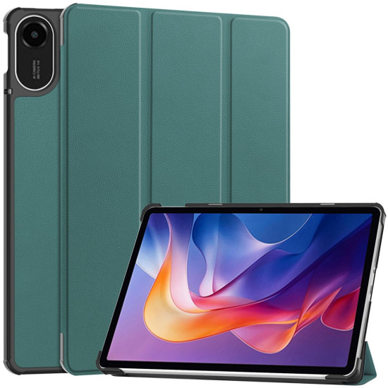 For Xiaomi Redmi Pad 2 Case Anti-Drop Leather Stand Tablet Cover - Blackish Green XIAOMI  Tablet Cases