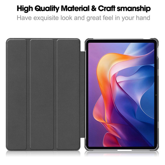 For Xiaomi Redmi Pad 2 Case Anti-Drop Leather Stand Tablet Cover - Blackish Green XIAOMI  Tablet Cases