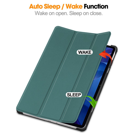For Xiaomi Redmi Pad 2 Case Anti-Drop Leather Stand Tablet Cover - Blackish Green XIAOMI  Tablet Cases