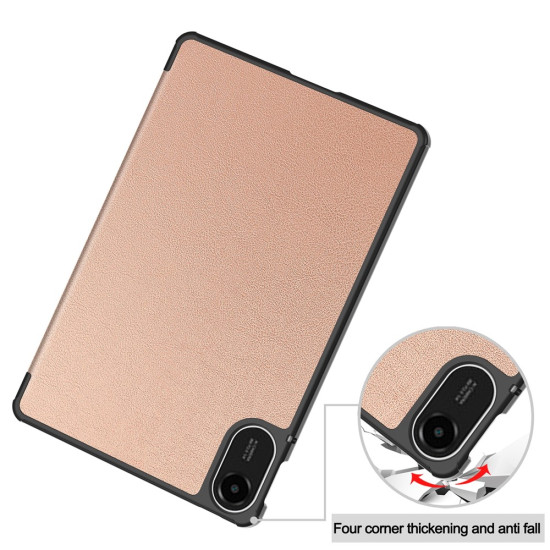 For Xiaomi Redmi Pad 2 Case Anti-Drop Leather Stand Tablet Cover - Rose Gold XIAOMI  Tablet Cases