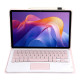 A0N15-A For Xiaomi Redmi Pad 2 Detachable Leather Case Ultra Thin Bluetooth-Compatible Keyboard with Touchpad - Pink XIAOMI  Tablet Cases