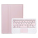 A0N15-A For Xiaomi Redmi Pad 2 Detachable Leather Case Ultra Thin Bluetooth-Compatible Keyboard with Touchpad - Pink XIAOMI  Tablet Cases