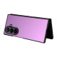 For Samsung Galaxy Z Fold7 5G Case PU Leather Hard PC Protective Phone Cover - Purple Samsung Cases Mobile