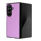 For Samsung Galaxy Z Fold7 5G Case PU Leather Hard PC Protective Phone Cover - Purple Samsung Cases Mobile