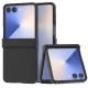 ABEEL For Samsung Galaxy Z Flip7 5G Case Skin Feel PC Phone Cover with Hinge Protection - Black Samsung Cases Mobile