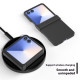 ABEEL For Samsung Galaxy Z Flip7 5G Case Skin Feel PC Phone Cover with Hinge Protection - Black Samsung Cases Mobile