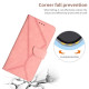 For TCL 60R 5G Case Skin Touch Lines Imprinted PU Leather Flip Phone Cover - Pink TCL Mobile Cases