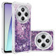 For Xiaomi Redmi 14R 5G / Xiaomi Poco C75 4G / Xiaomi Redmi 14C 4G TPU Case Glitter Quicksand Shockproof Phone Back Cover - Dark Purple / Hearts XIAOMI Cases Mobile