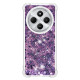 For Xiaomi Redmi 14R 5G / Xiaomi Poco C75 4G / Xiaomi Redmi 14C 4G TPU Case Glitter Quicksand Shockproof Phone Back Cover - Dark Purple / Hearts XIAOMI Cases Mobile