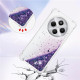 For Xiaomi Redmi 14R 5G / Xiaomi Poco C75 4G / Xiaomi Redmi 14C 4G TPU Case Glitter Quicksand Shockproof Phone Back Cover - Dark Purple / Hearts XIAOMI Cases Mobile