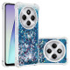 For Xiaomi Redmi 14R 5G / Xiaomi Poco C75 4G / Xiaomi Redmi 14C 4G TPU Case Glitter Quicksand Shockproof Phone Back Cover - Blue / Hearts XIAOMI Cases Mobile