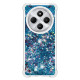 For Xiaomi Redmi 14R 5G / Xiaomi Poco C75 4G / Xiaomi Redmi 14C 4G TPU Case Glitter Quicksand Shockproof Phone Back Cover - Blue / Hearts XIAOMI Cases Mobile