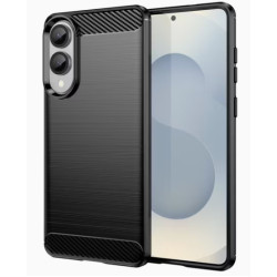 For Samsung Galaxy S25 Edge Mobile Phone Case Slim-Fit Cover TPU Carbon Fiber Texture Phone Shell - Black For Samsung Galaxy S25 Edge Mobile Phone Case Slim-Fit Cover TPU Carbon Fiber Texture Phone Shell - Black